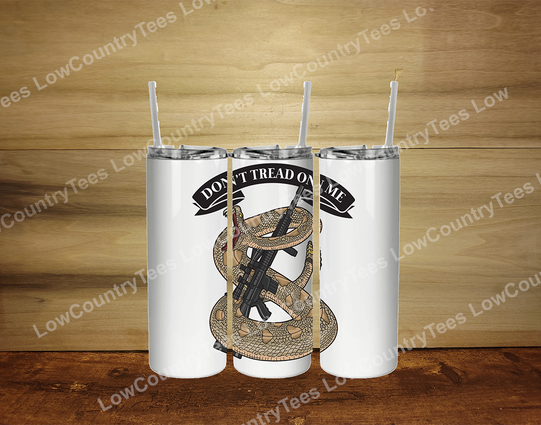 Don't Tread on Me for 2nd Amendment Tumbler
