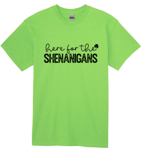 Here for the Shenanigans T-Shirt