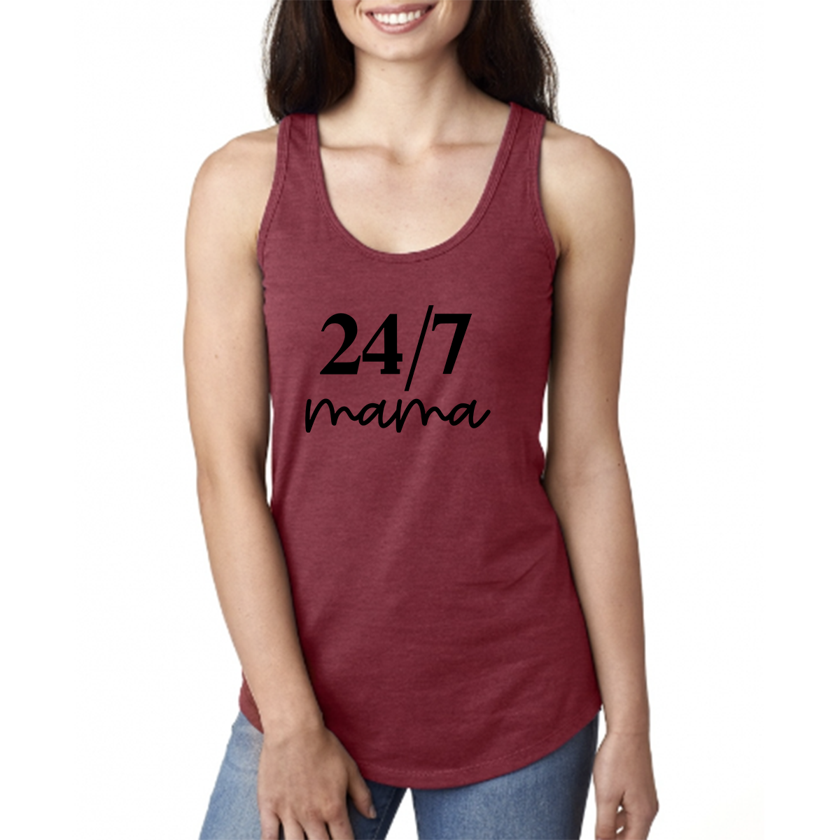 24/7 Mama Racerback Tank Top