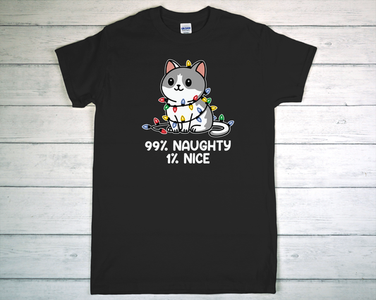 99% Naughty, 1% Nice T-Shirt