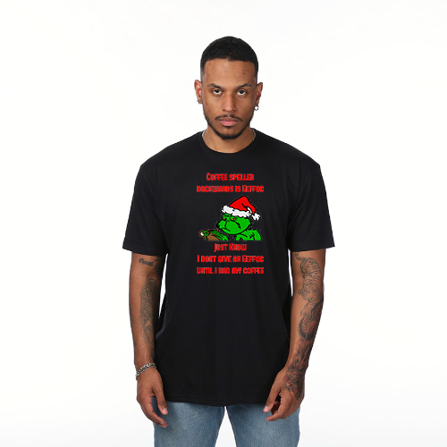Grinch Coffee Spelled Backwards T-Shirt